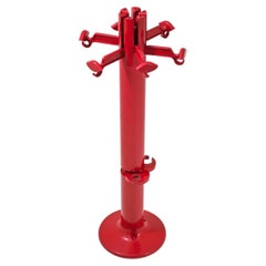 Porte-manteau en plastique rouge par Giancarlo Piretti pour Anonima Castelli Italia 72s