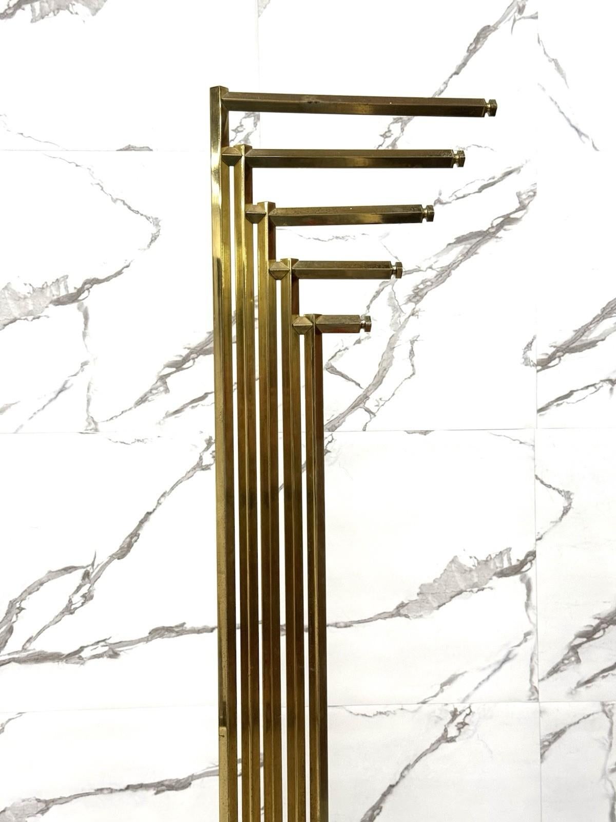 Appendiabiti Romeo Rega In Marmo E Ottone Anni ‘70 Design Modernariato Regency Italian