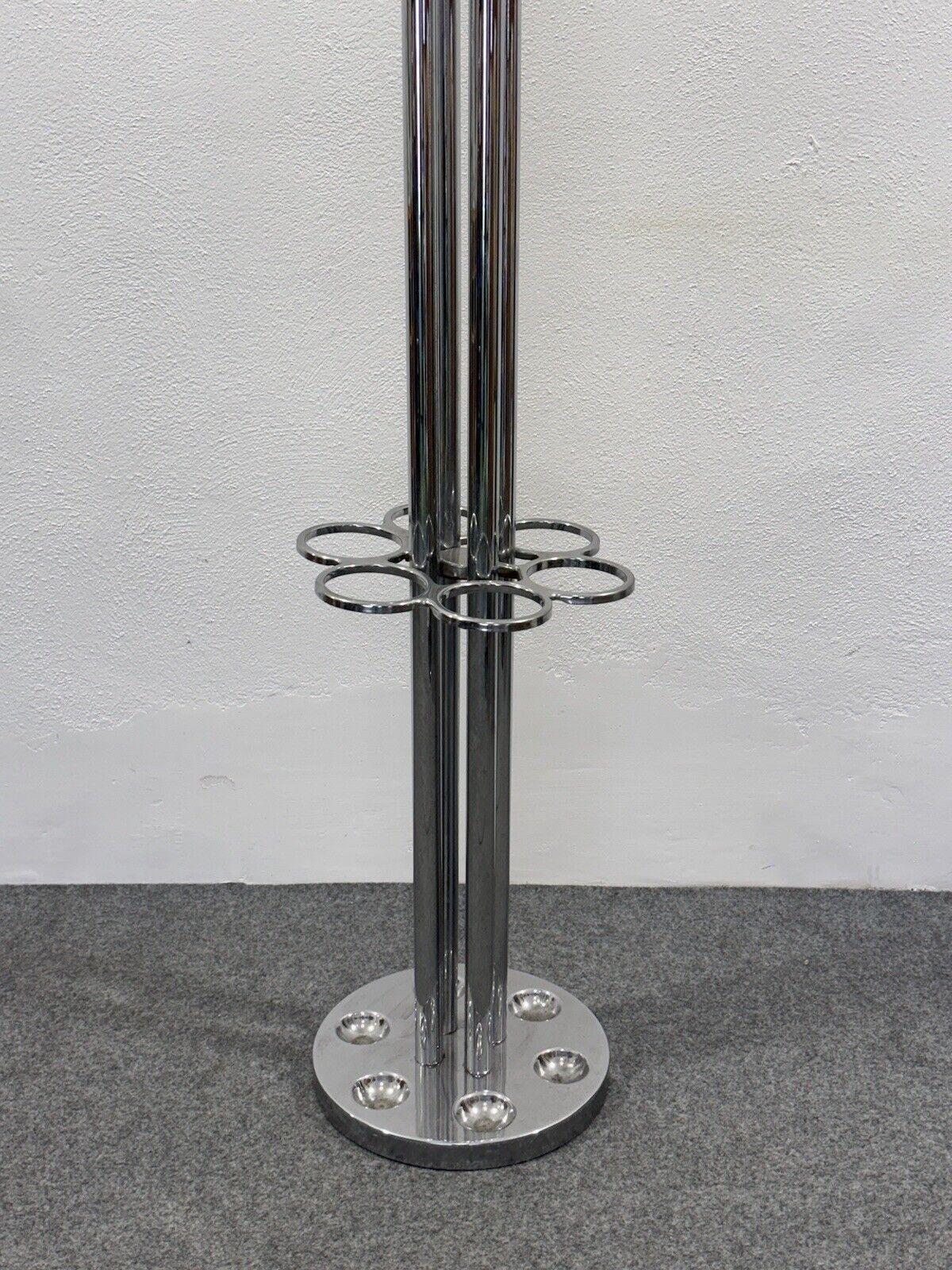 Italian Coat Stand Space Age Design Steel Modernism 1970's