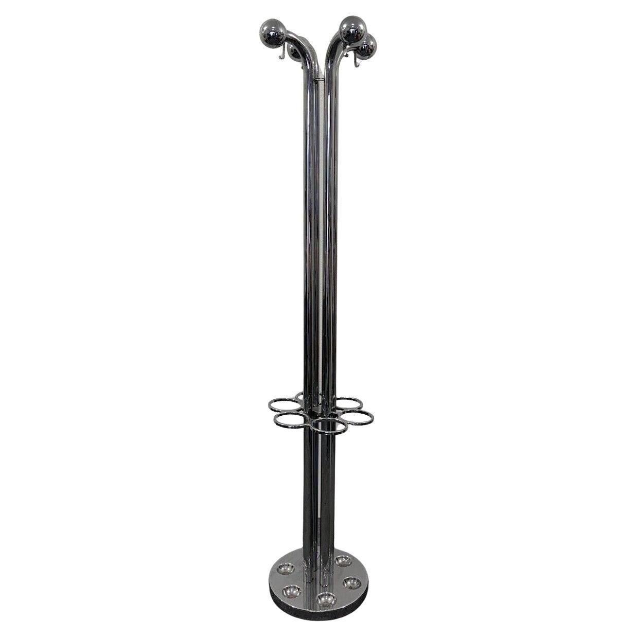 Coat Stand Space Age Design Steel Modernism 1970's
