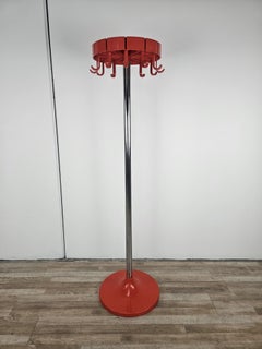 Space Age plastic and steel coat rack by Dal Vera 1970s