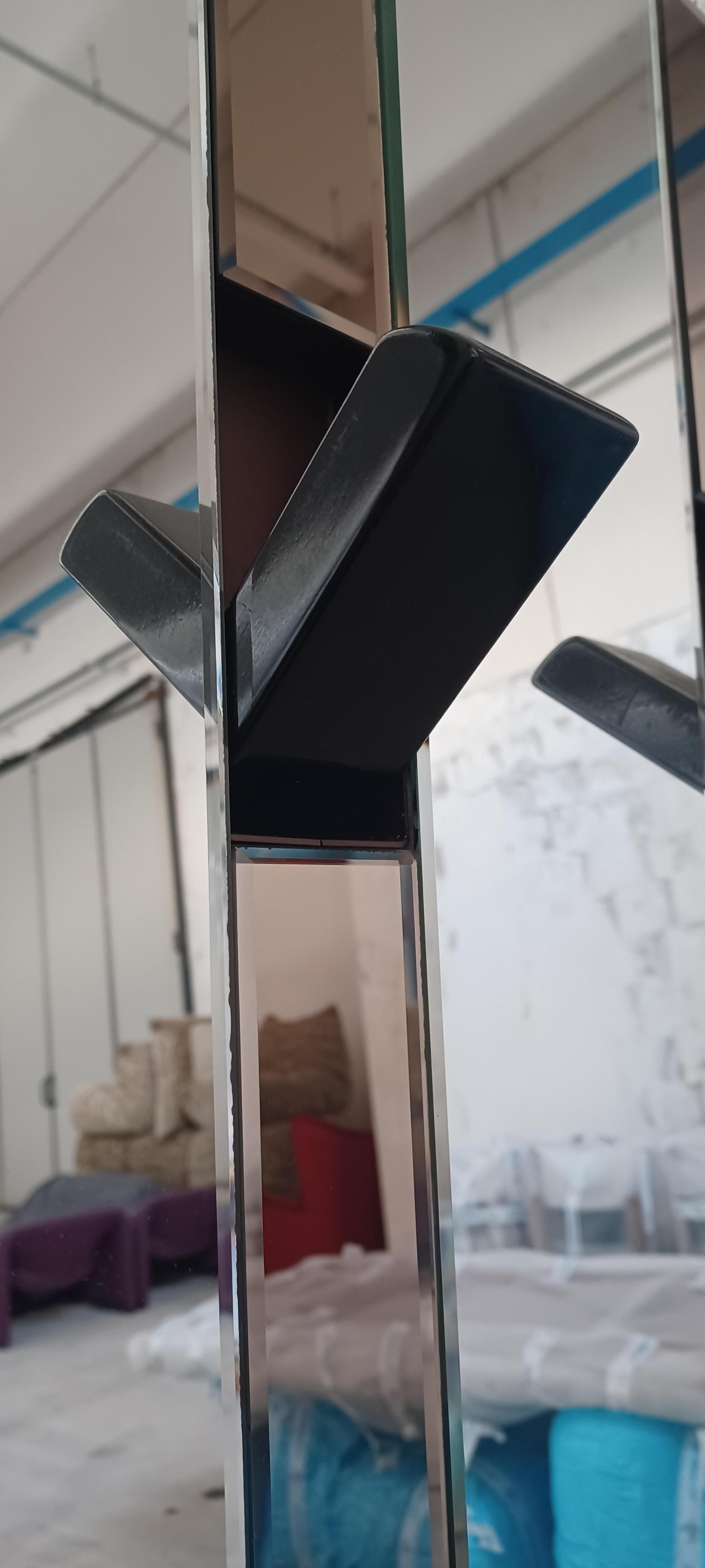 Italian Mirrored coat rack For Sale