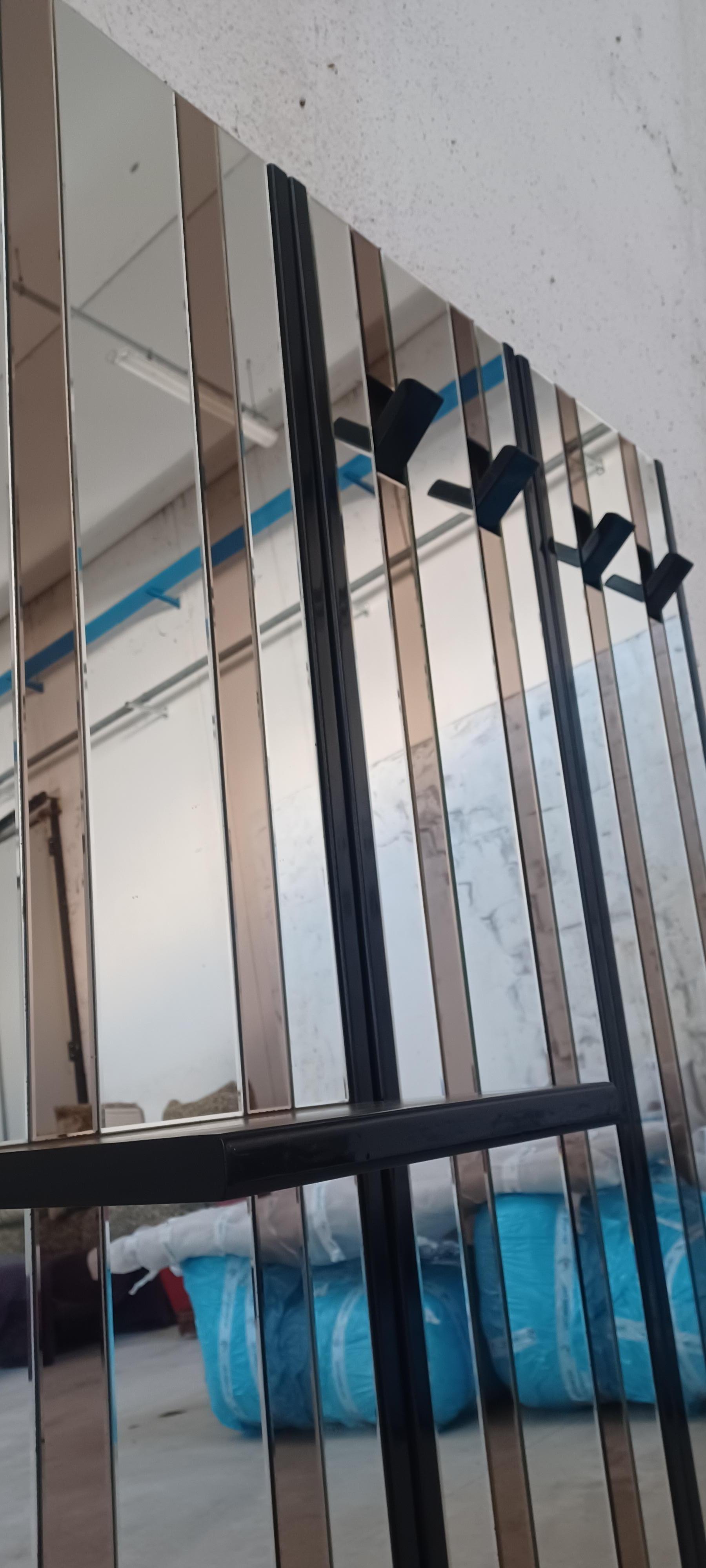 20th Century Mirrored coat rack For Sale