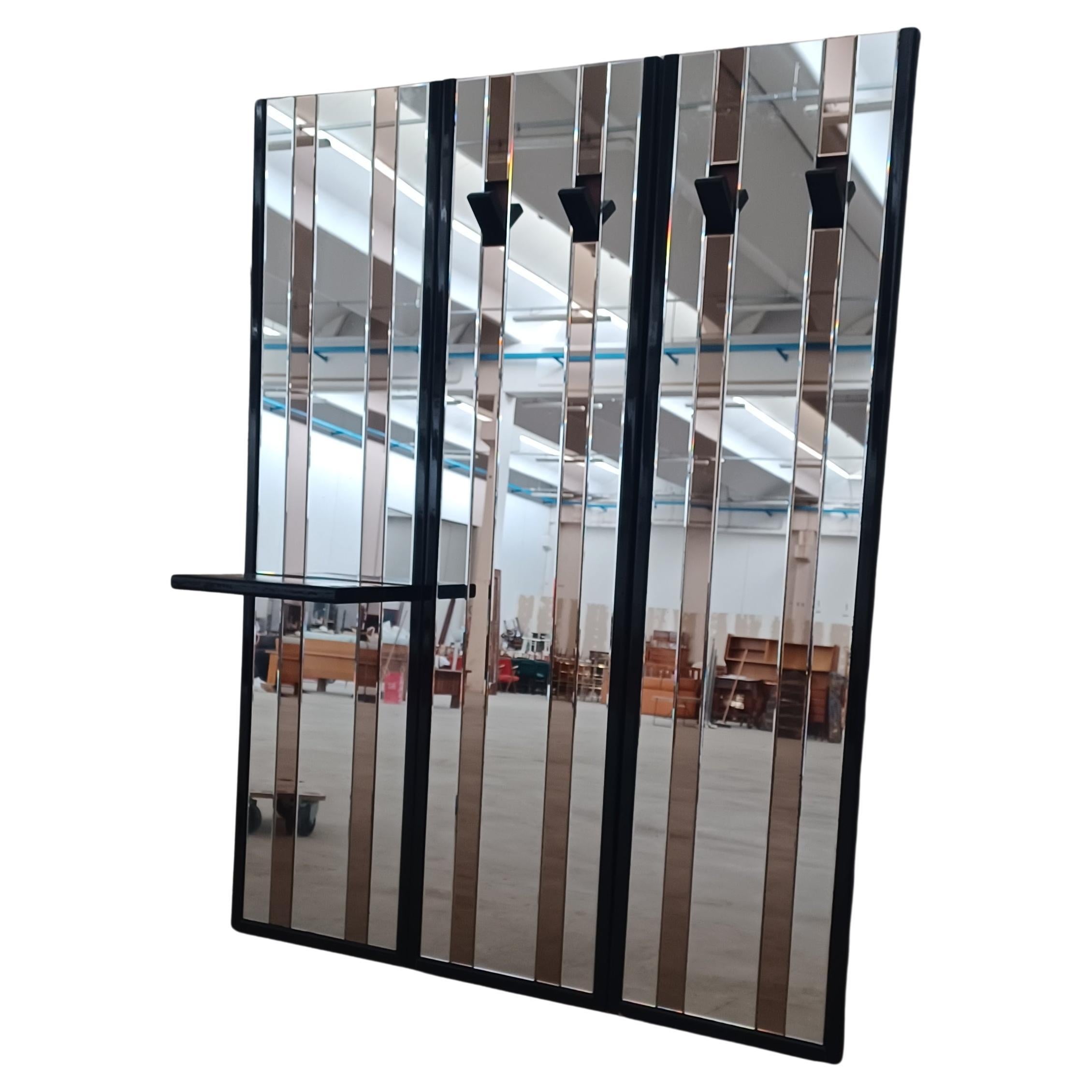 Mirrored coat rack