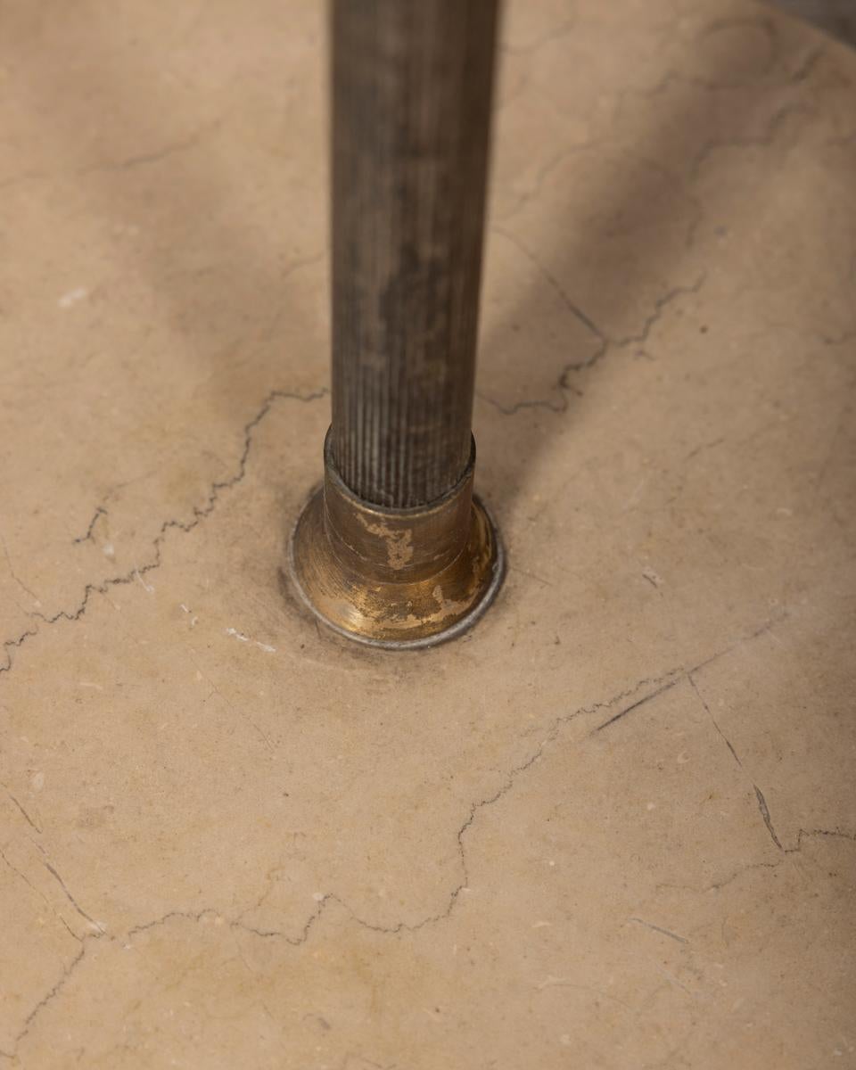 Appendiabiti vintage anni 60 in marmo ottone e legno design Italiano in vendita 3