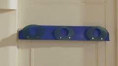 Vintage Blue and Green Glass Coat Stand, Italy 1970s