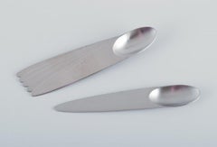 Appetize, by Nedda El-Asmar for Gense. Six dessert spoon. Late 20th C.