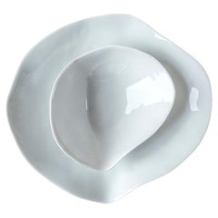 Appetizer Set Indulge Nº2+Nº5/ White / Handmade Porcelain Tableware