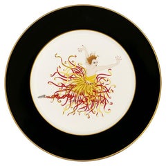 Retro Applause Plate, Erté 'after', 1985