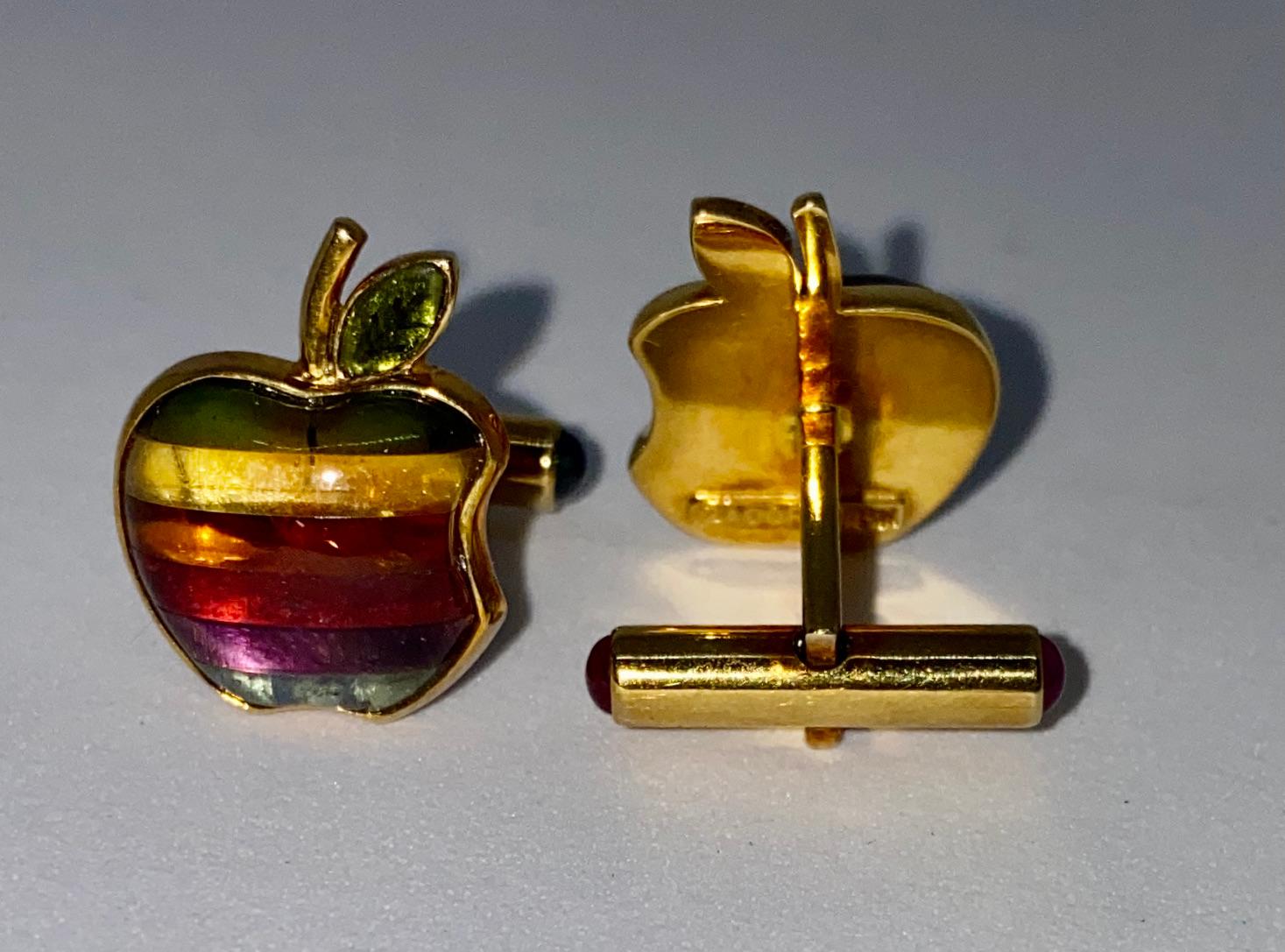 apple logo earrings