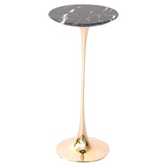 Apple Drink Table with Nero Marquina Marble Top by Fakasaka Design
