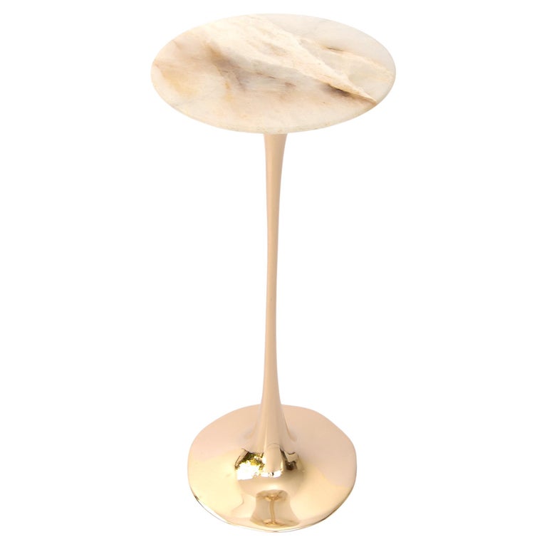 Apple Drink Table with Onyx Top by Fakasaka Design For Sale at 1stDibs