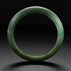 Apple Green Jadeite Jade Bangle Certified Untreated