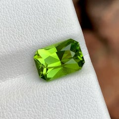 Apple Green Loose Gem Peridot, Natural High-Quality Peridot for Ring, 3.30cts
