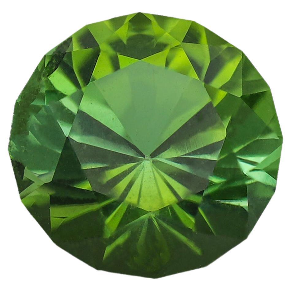Apple Green Tourmaline Gemstone 0.840 Carats Tourmaline Stone for Jewellery  For Sale