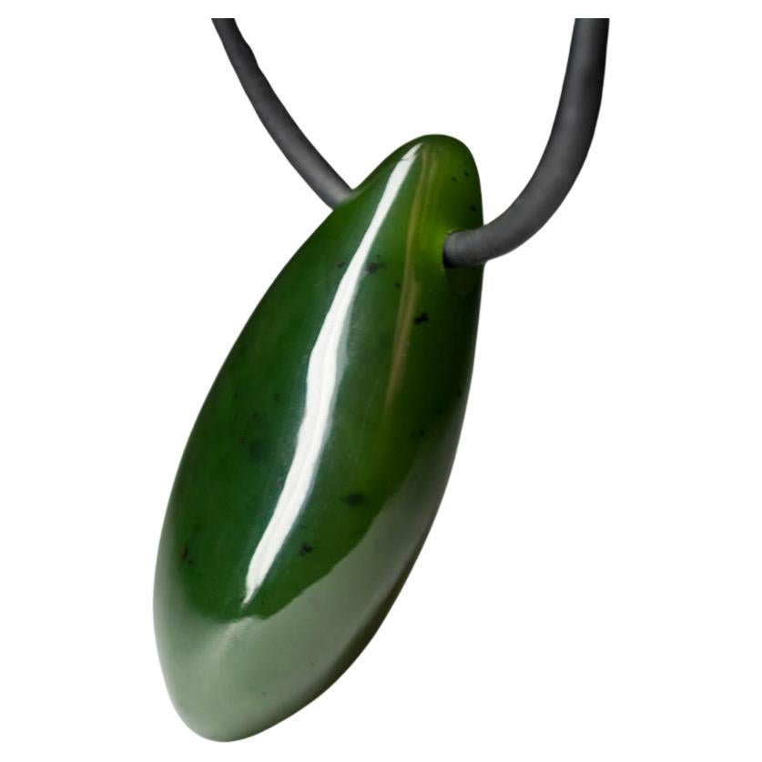 Apple Jade Pendant Rubber Necklace Green Mens Drop Nephrite Natural Gemstone