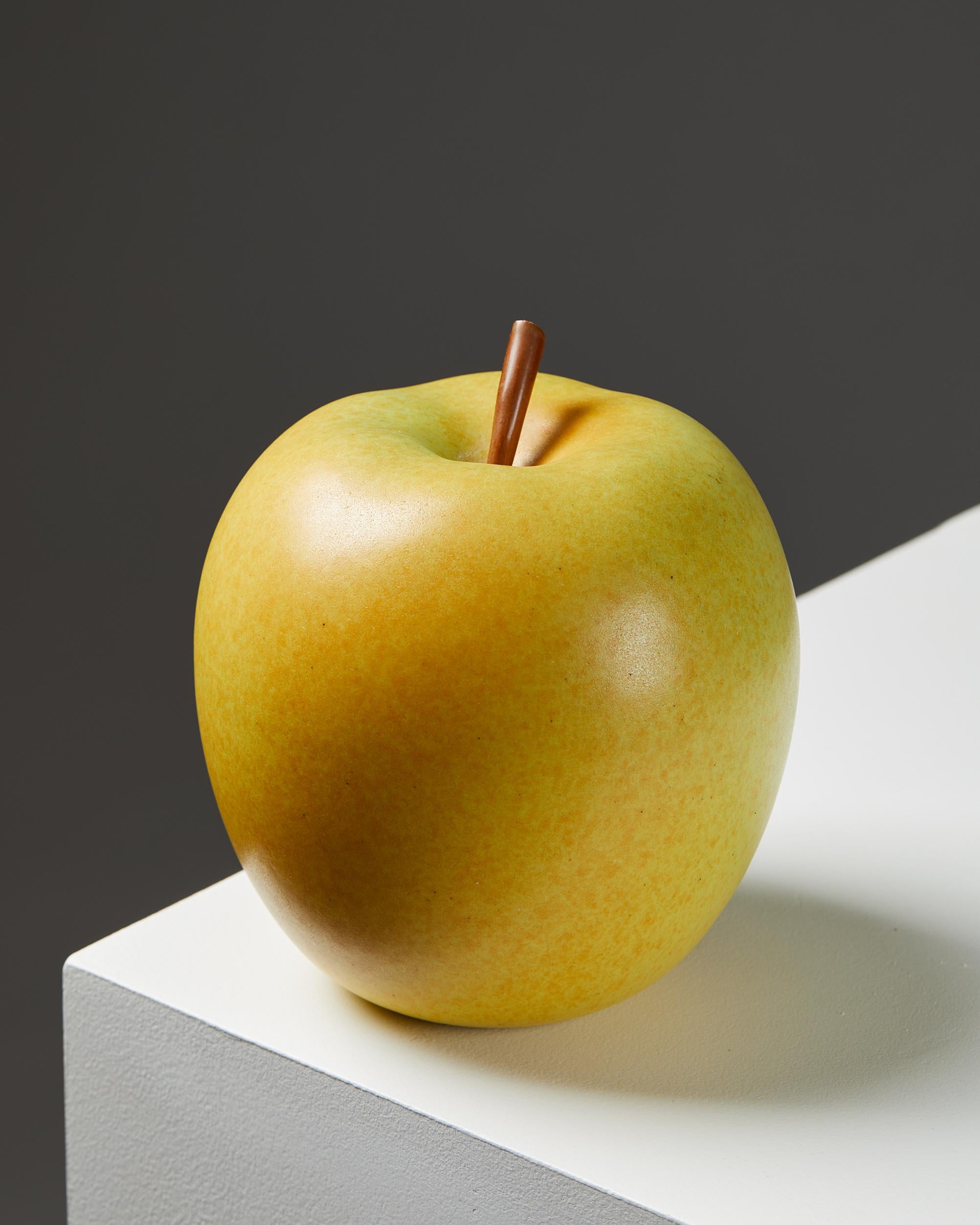 Swedish Apple Sculpture Designed by Kaj Fogelberg