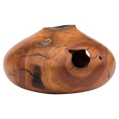 Apple Wood Hollow Form by Vlad Droz