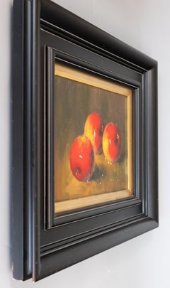 Natura morta di mele Olio su tela, firmato