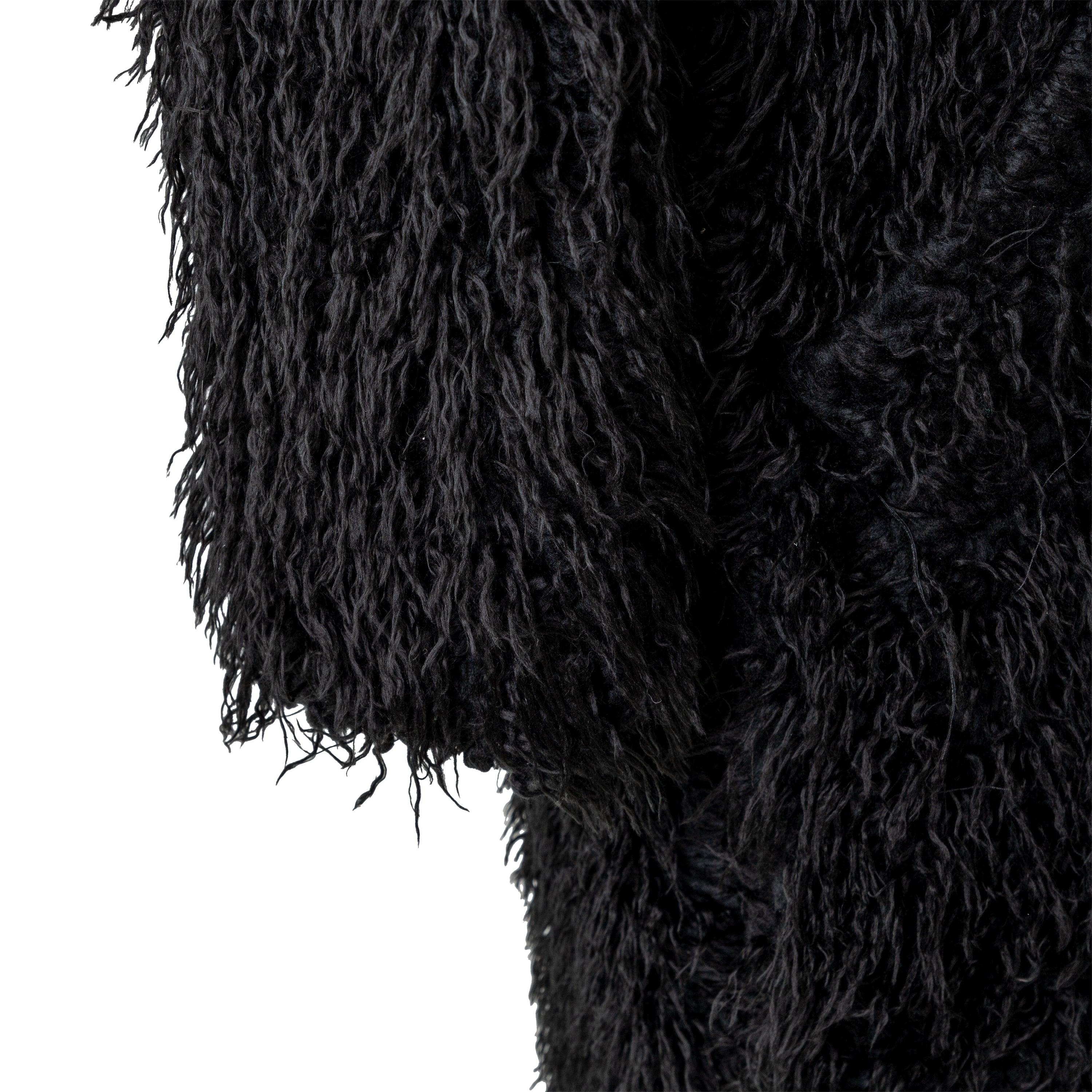 Nero Cappotto lungo con frange Appletree London - anni '00 in vendita