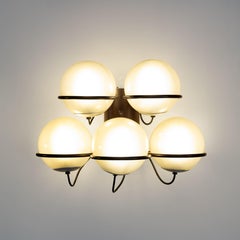 Five-light wall lamp model "238/5" by Gino Sarfatti for Arteluce 1960s