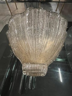 1990s Murano glass fan-shaped wall sconce