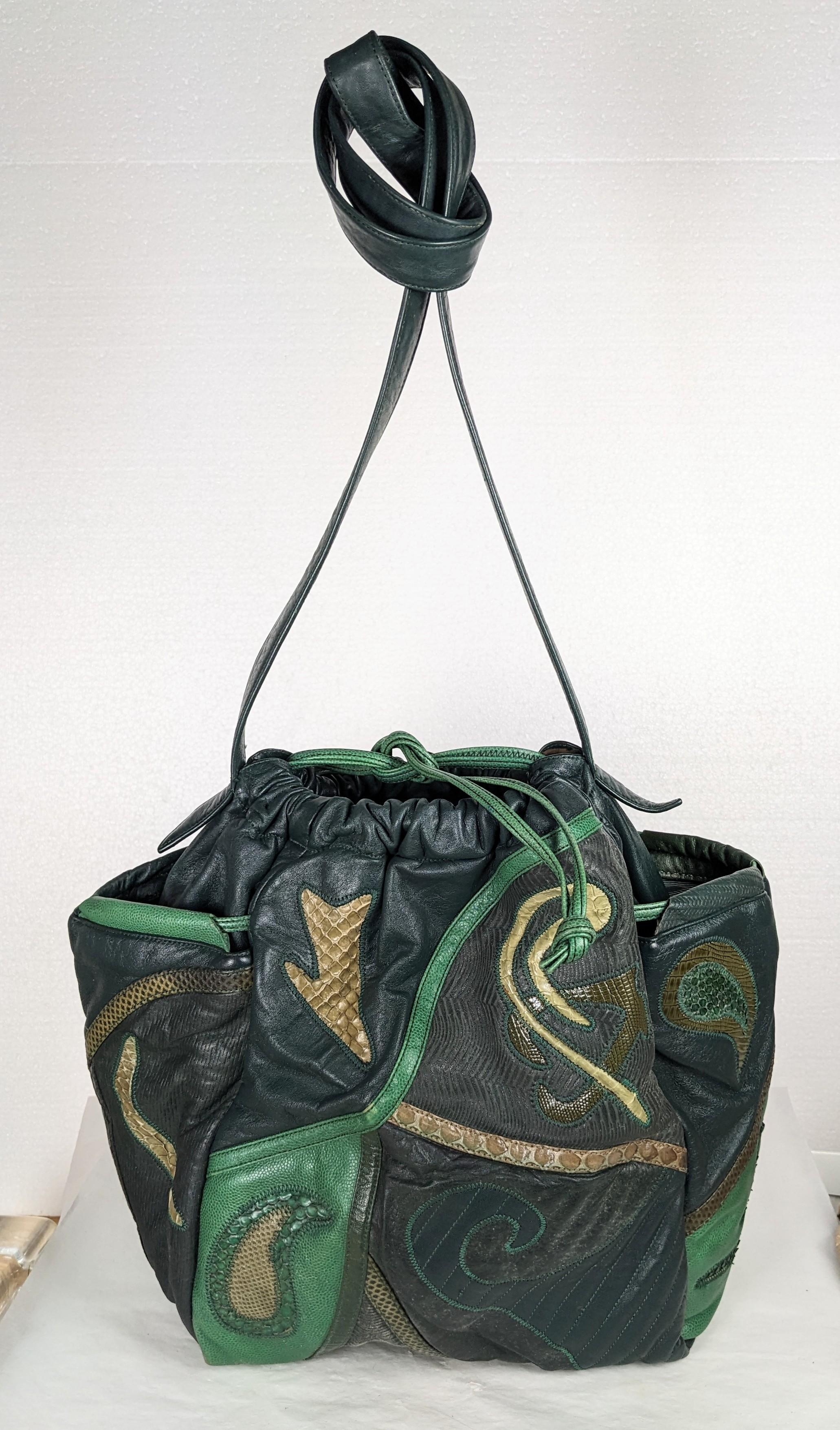 Femenino o masculino Bolso bandolera de piel y pieles exóticas, Sharif en venta