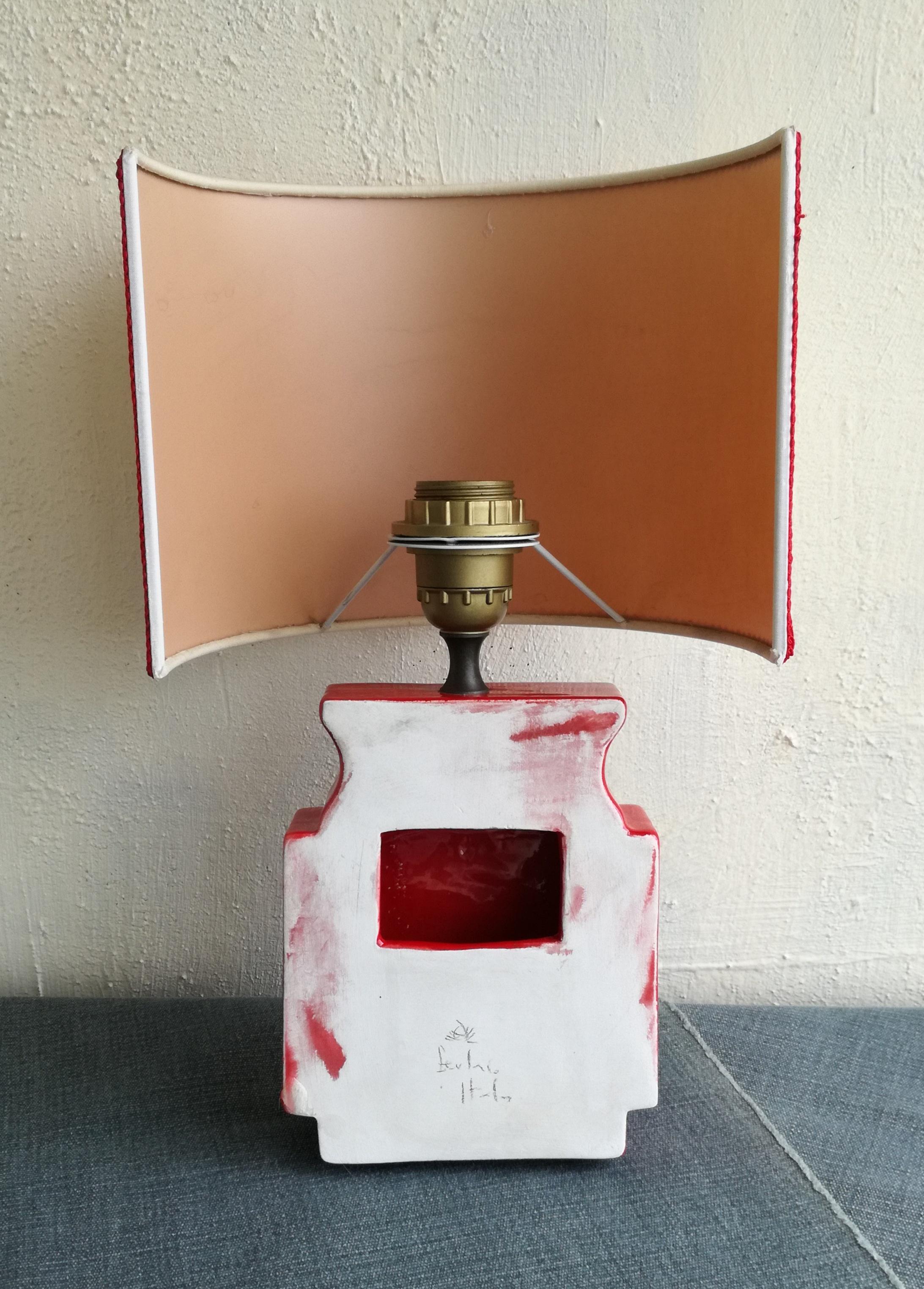 1970s wall sconce, ceramic For Sale 1
