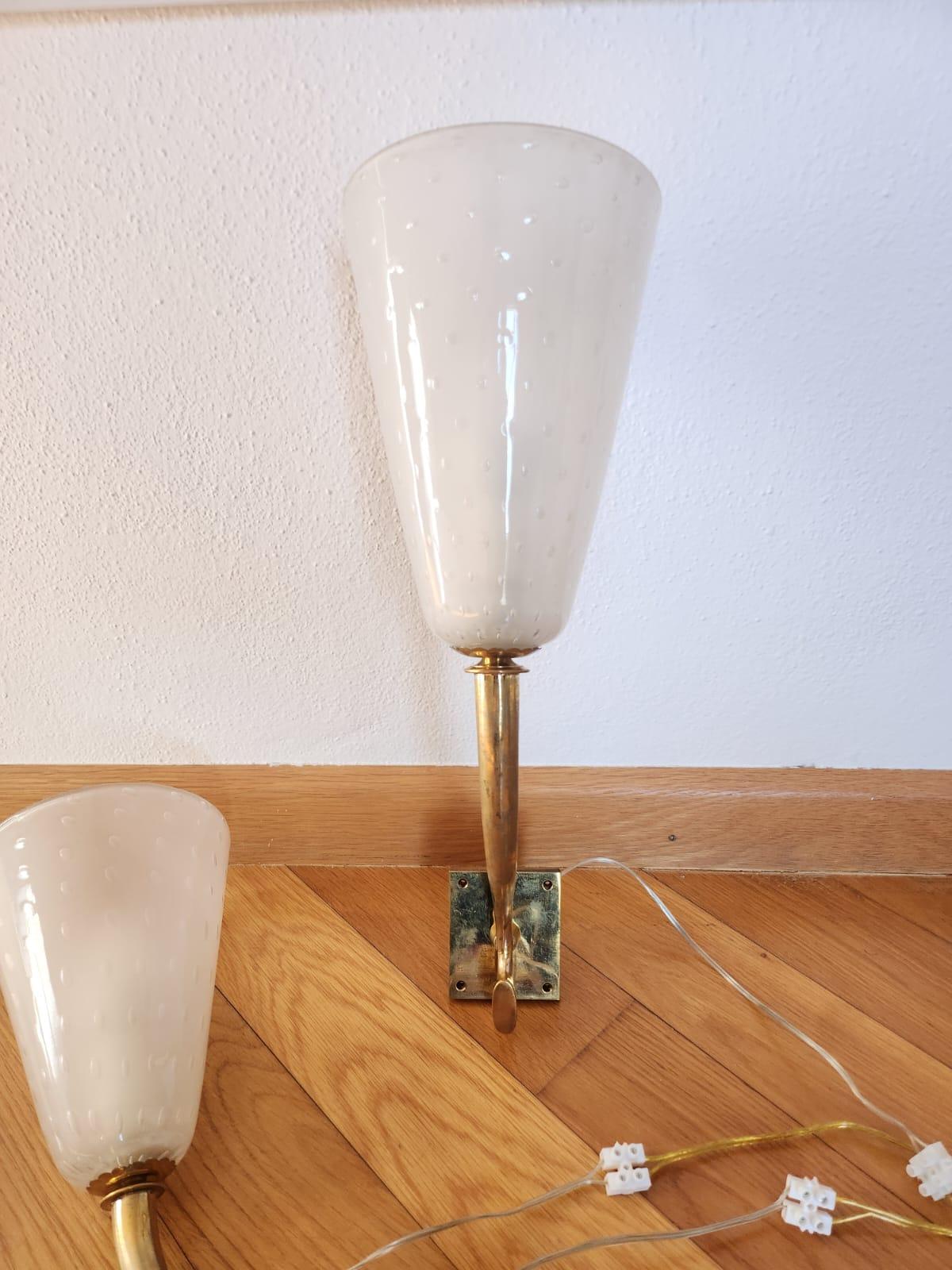 Art déco Barovier Art Decó applique murale en vente