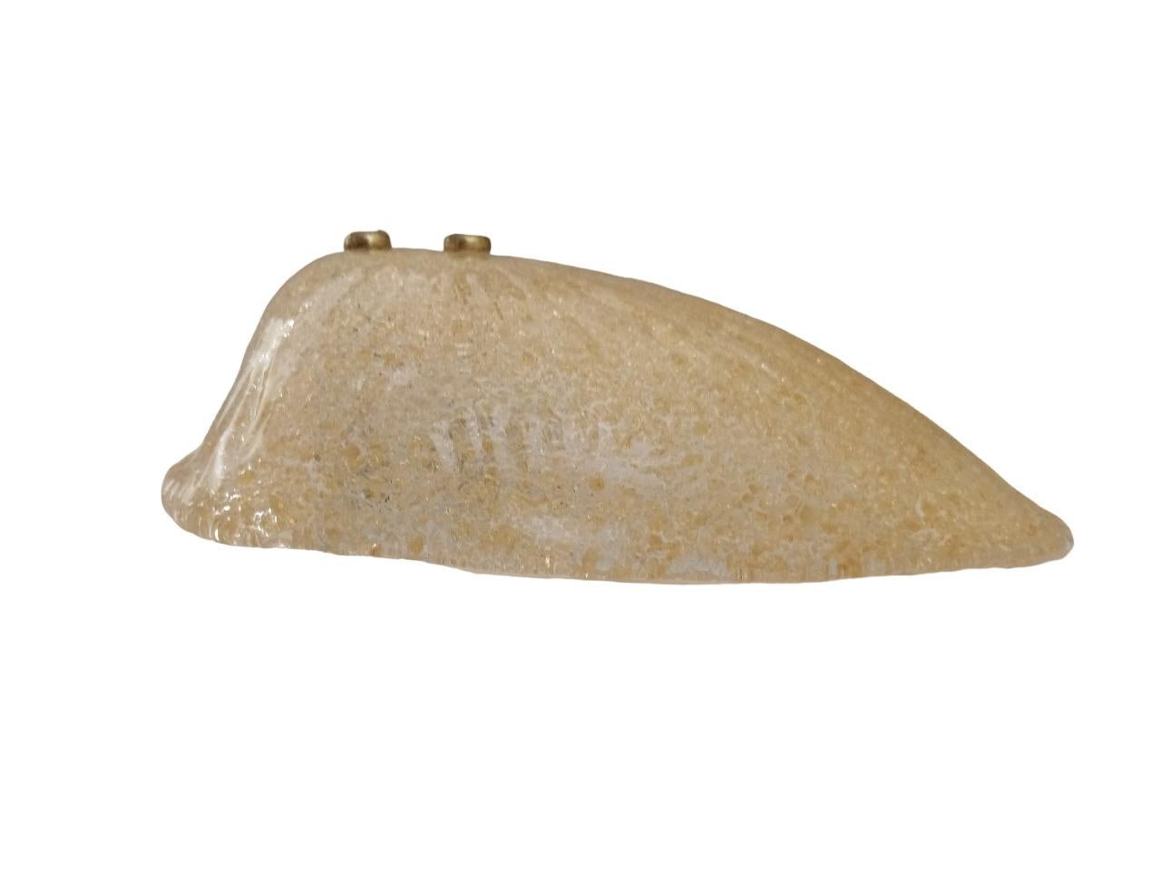 Italian Honey-colored wall sconce Mazzega Italia 1960s For Sale