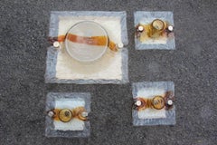 Applique Combination Venini Tony Zuccheri 1960s Murano Art Glass