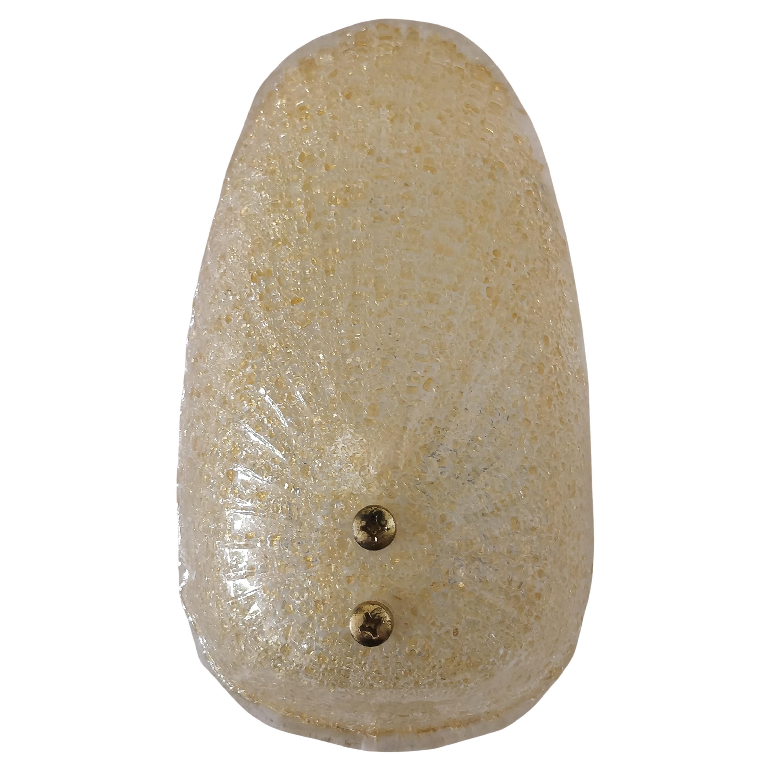 Applique di “Mazzega” color miele in vetro di Murano, Italia anni ‘60