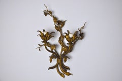 Applique Fleur Hollywood Regency France 1970