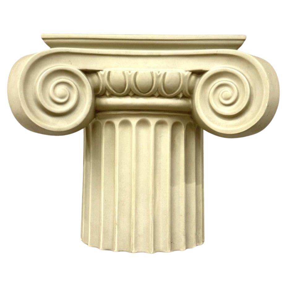 Applique in Ceramica Capitello Greco Anni 80 Lampada Design im Angebot