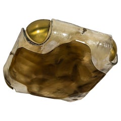 Applique in Glass and Brass by Kaiser Leuchten, Germany 1970s