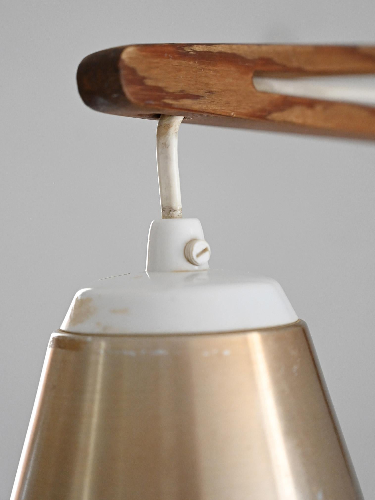 Aplique de madera con brazo pivotante Metal en venta