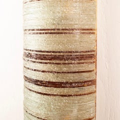 Vintage Murano Glass Wall Sconce with Amber-Striped Decoration, Italy