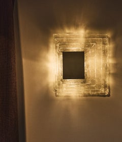 Murano glass wall sconce, designed by Carlo Nason for Mazzega