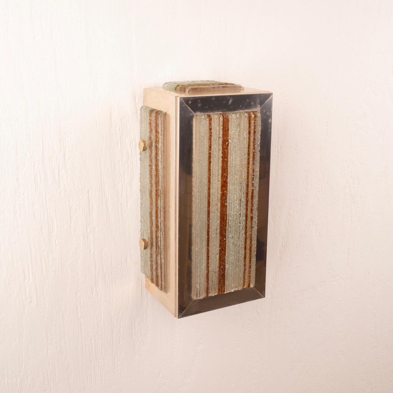 Italian Wall Light by Albano Poli for Poliarte Chrome Version For Sale