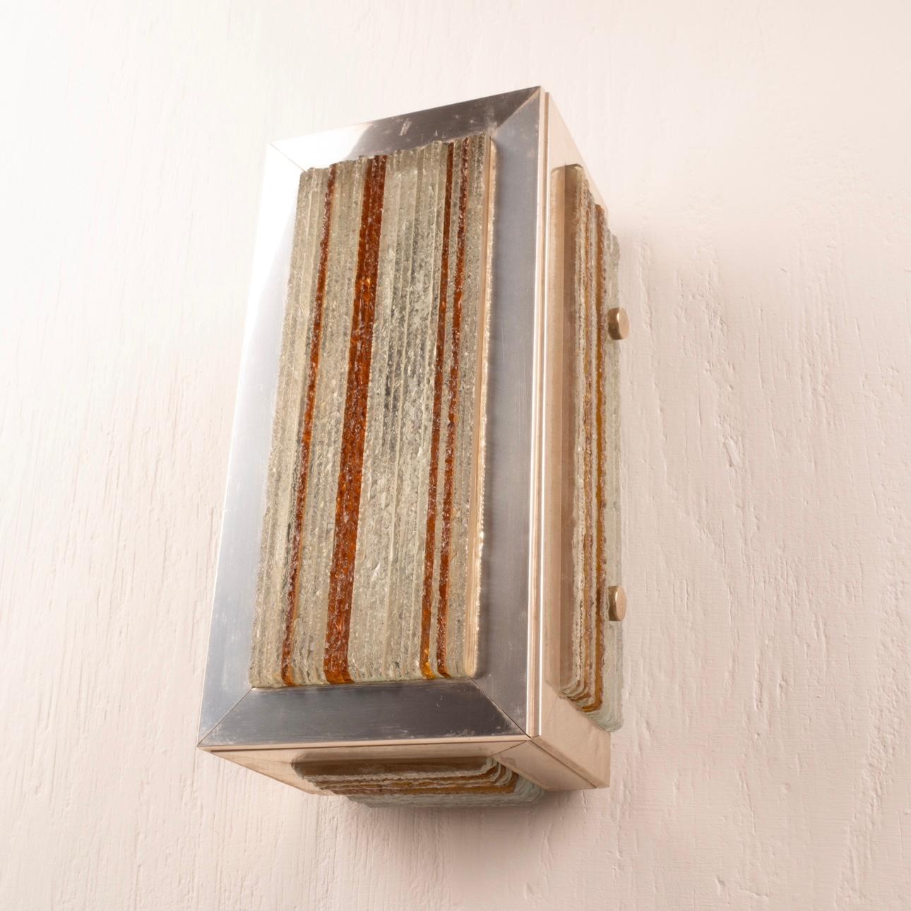 Wall Light by Albano Poli for Poliarte Chrome Version In Good Condition For Sale In Conversano, IT