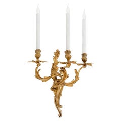 Palmira aplique de tres luces con hojas