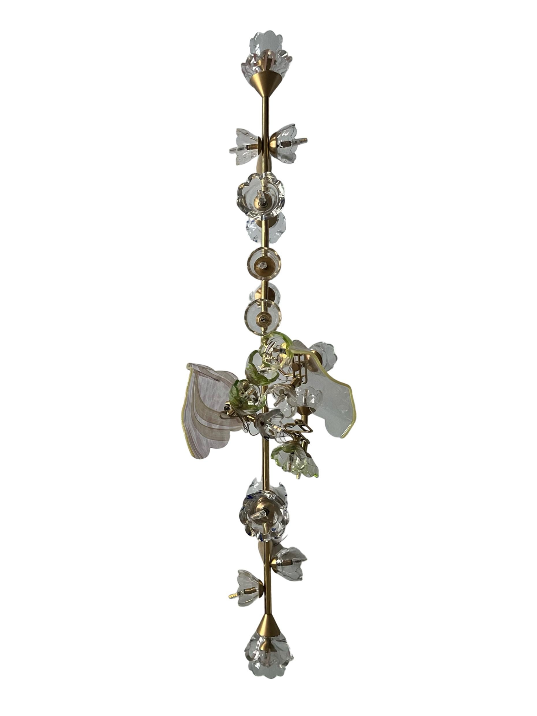 Welded applique pendant lamp by Sema Topaloglu For Sale