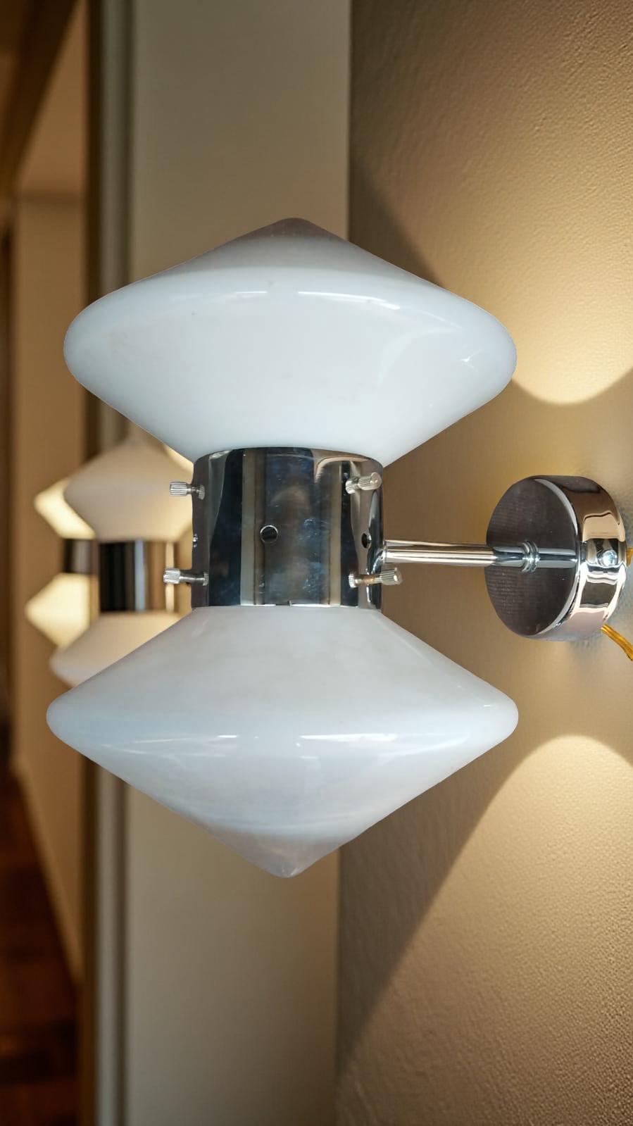 Space Age wall sconce by Carlo Nason for Mazzega, 1970s For Sale 6
