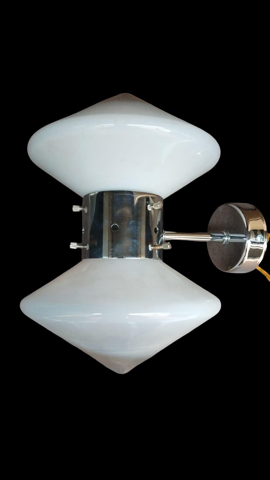 Space Age wall sconce by Carlo Nason for Mazzega, 1970s For Sale 9