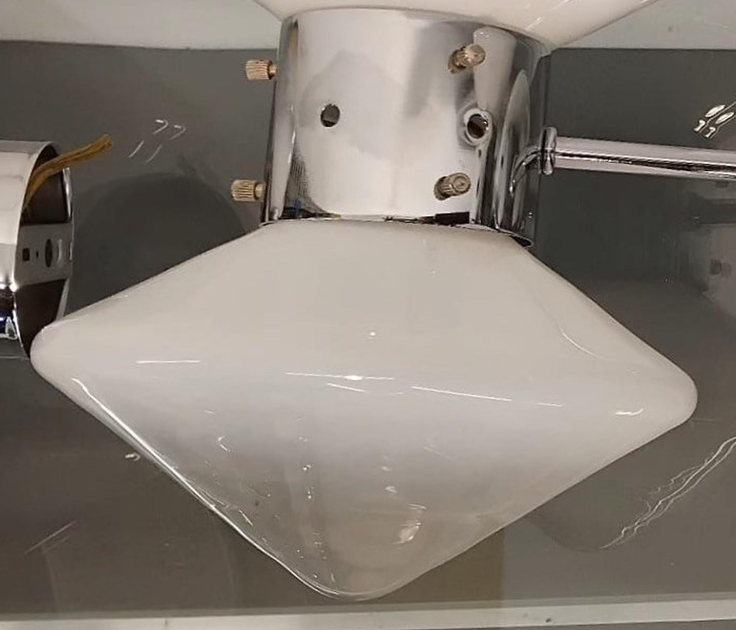 Late 20th Century Space Age wall sconce by Carlo Nason for Mazzega, 1970s For Sale