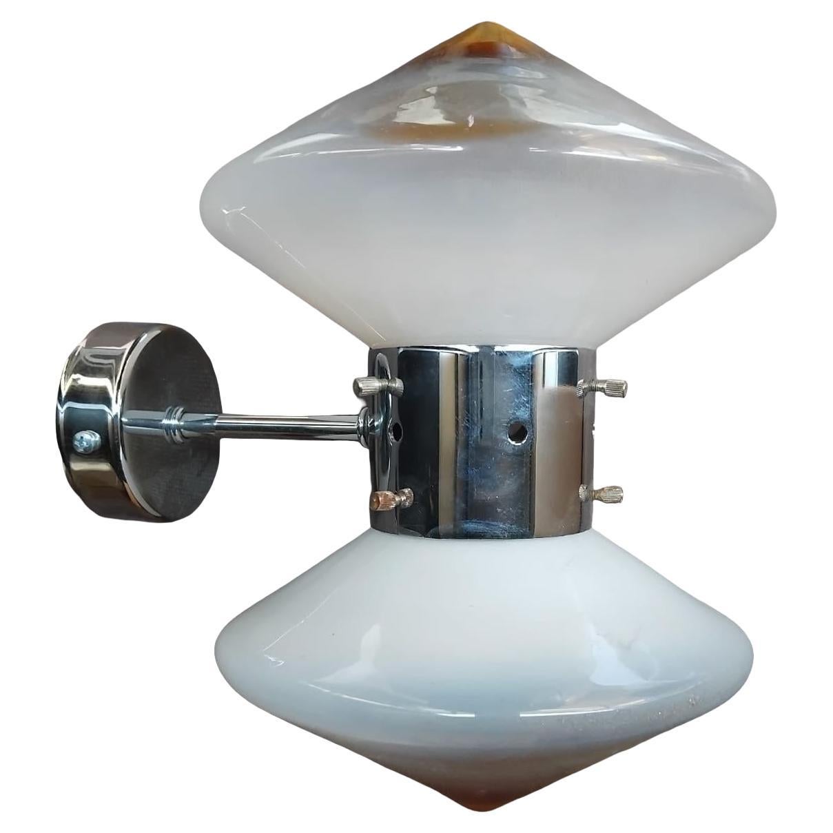 Space Age wall sconce by Carlo Nason for Mazzega, 1970s