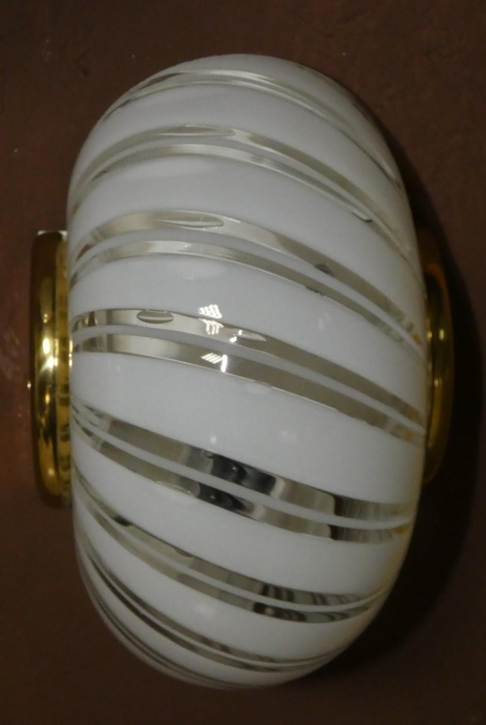 Late 20th Century Appliques in Vetro di Murano di F. Fabbian, Italia anni '70 in vendita