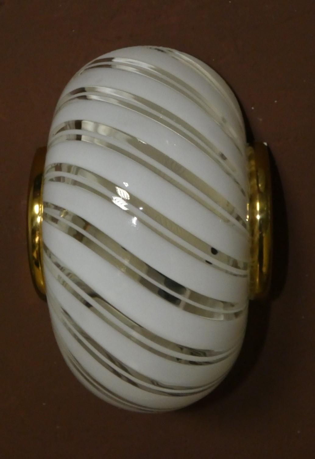 Ottone Appliques in Vetro di Murano di F. Fabbian, Italia anni '70 in vendita