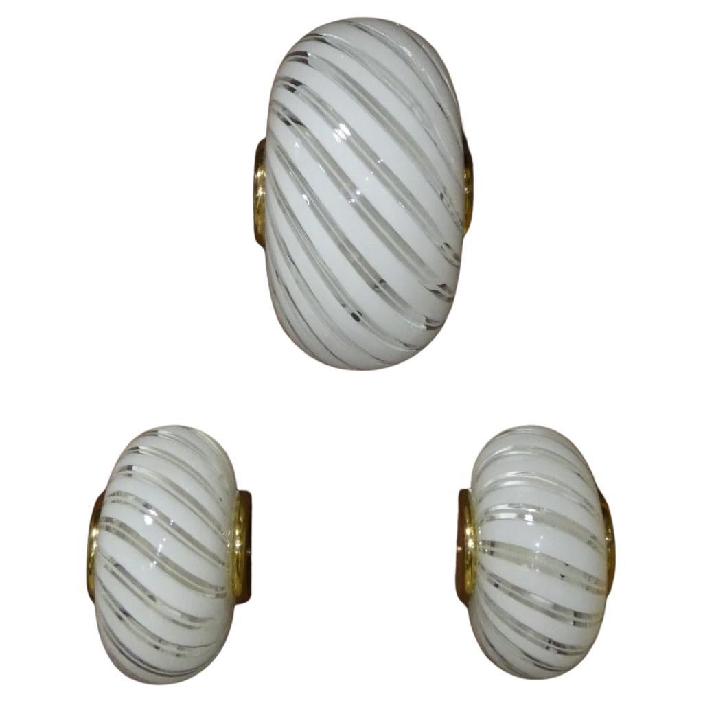 Appliques in Vetro di Murano di F. Fabbian, Italia anni '70 in vendita