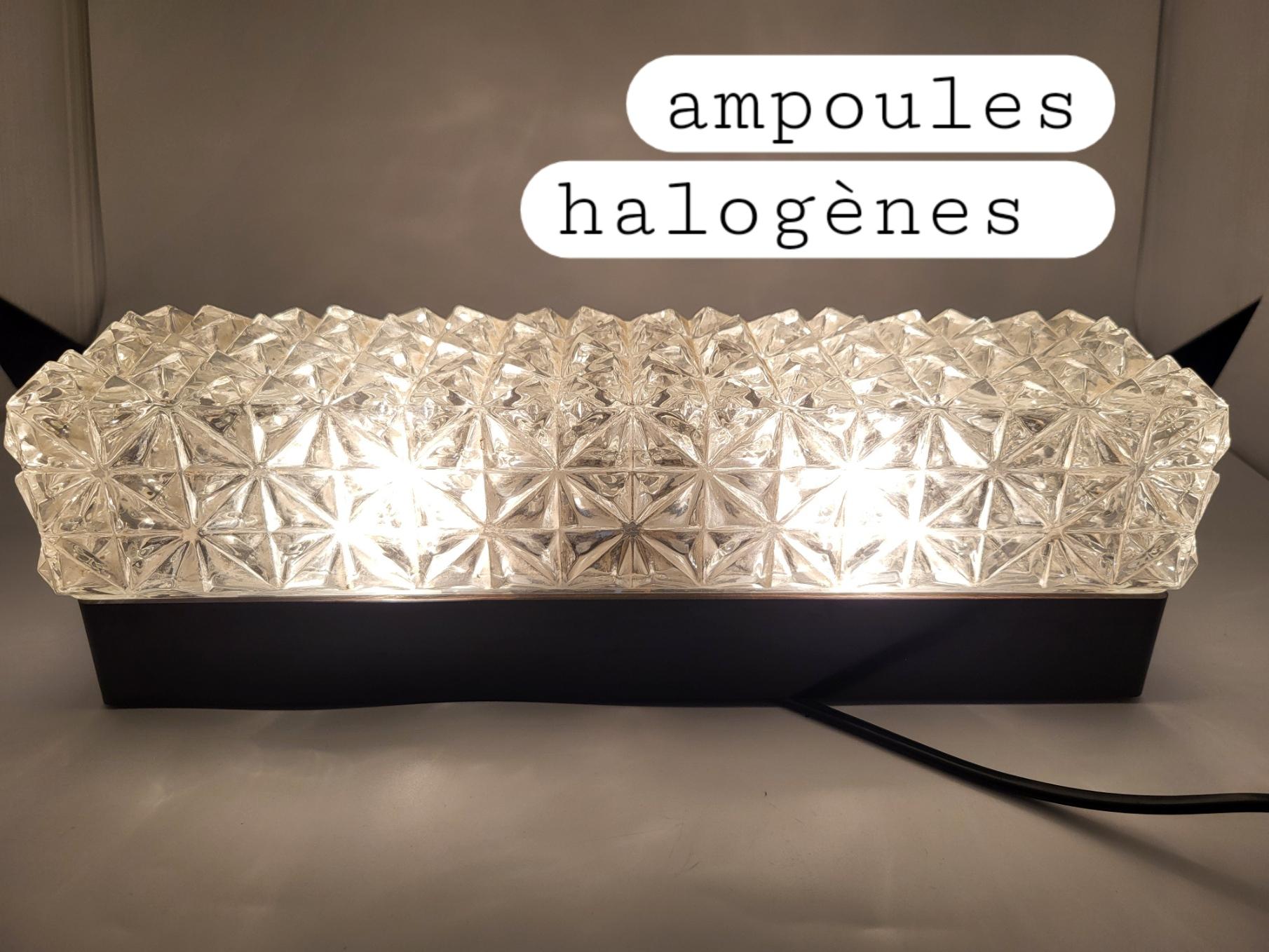 Appliques murale Erco en verre et bakelite Allemagne 1960 Vintage AGE in vendita 11